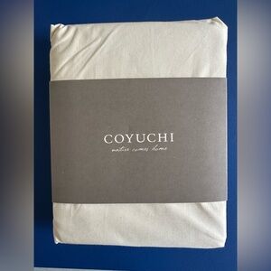 COYUCHI cream NEW crib sheet